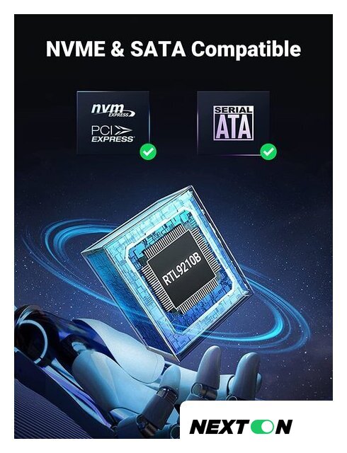 Бокс для накопителей M.2 Ugreen CM400 90264 - Изображение №8 — Интернет-магазин Nexton