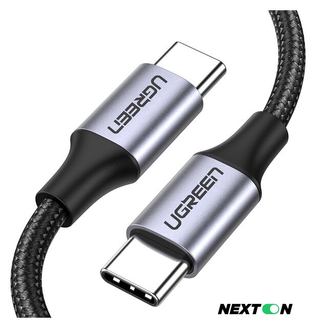 Кабель Ugreen US261 50152 USB Type-C - USB Type-C (2 м, черный) - Изображение №1 — Интернет-магазин Nexton