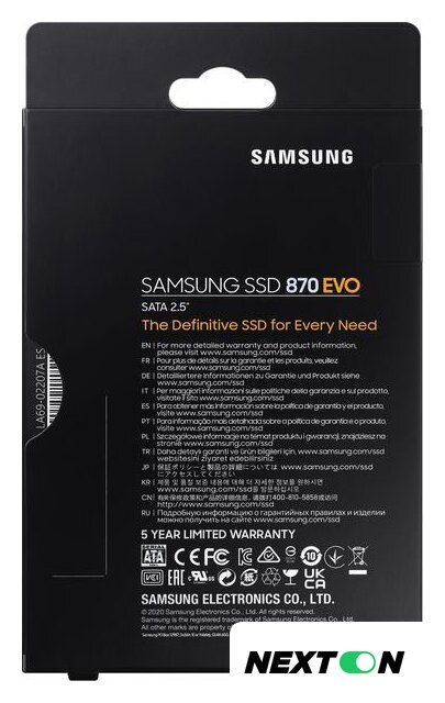 SSD Samsung 870 Evo 250GB MZ-77E250BW - Изображение №11 — Интернет-магазин Nexton