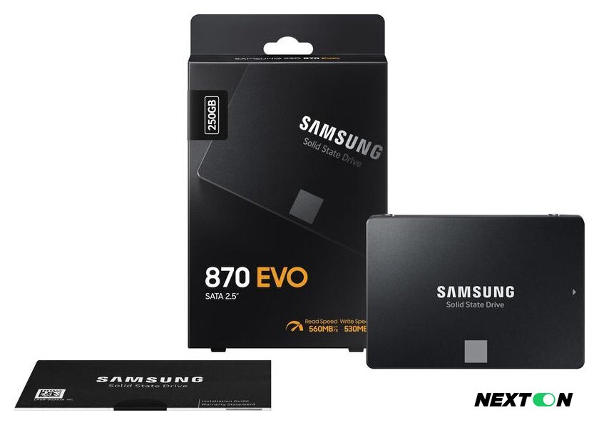 SSD Samsung 870 Evo 250GB MZ-77E250BW - Изображение №13 — Интернет-магазин Nexton