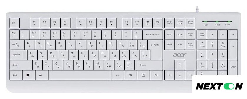 Клавиатура Acer OKW400 (белый) - Изображение №1 — Интернет-магазин Nexton