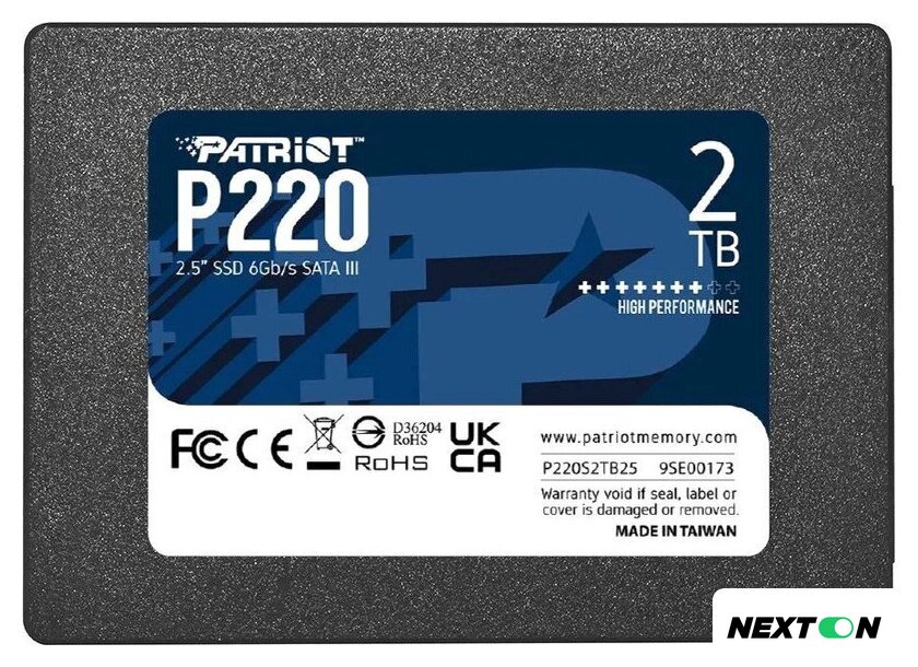 SSD Patriot P220 2TB P220S2TB25 - Изображение №1 — Интернет-магазин Nexton