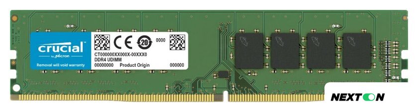 Оперативная память Crucial Basics 16ГБ DDR4 3200 МГц CB16GU3200 - Изображение №1 — Интернет-магазин Nexton