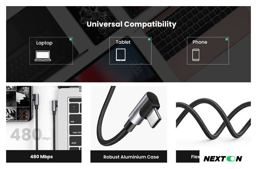 Кабель Ugreen US335 70696 - Изображение №10 — Интернет-магазин Nexton