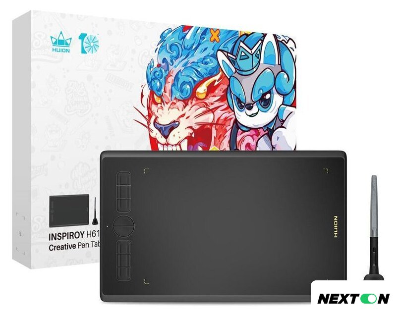 Графический планшет Huion Inspiroy H610X (черный) - Изображение №7 — Интернет-магазин Nexton