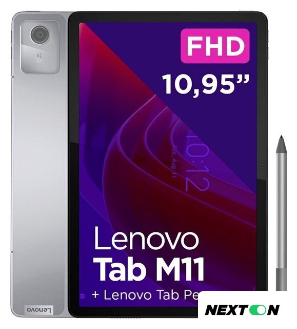 Планшет Lenovo Tab M11 TB330XU 4GB/128GB LTE (серый, с чехлом) - Изображение №1 — Интернет-магазин Nexton