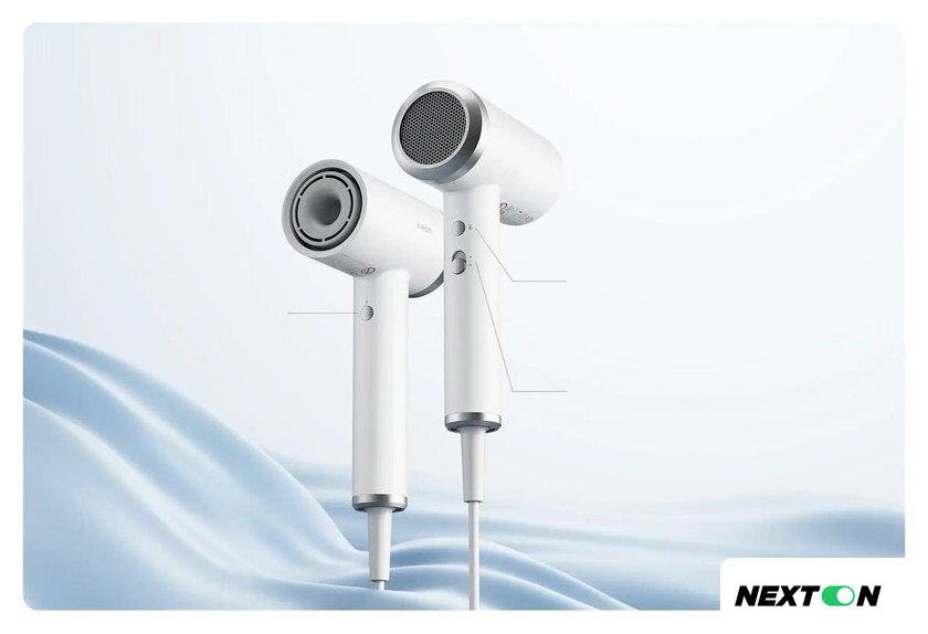 Фен Xiaomi High-speed Ionic Hair Dryer GSHGL01LX (европейская версия, белый) - Изображение №7 — Интернет-магазин Nexton