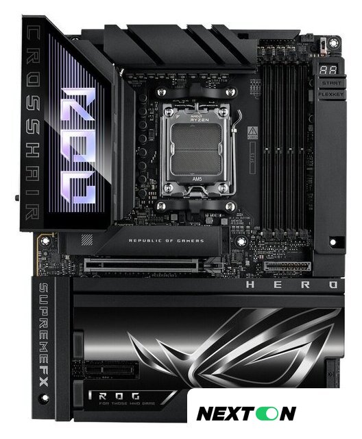 Материнская плата ASUS ROG Crosshair X870E Hero BTF - Изображение №1 — Интернет-магазин Nexton