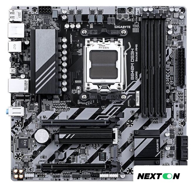 Материнская плата Gigabyte B840M DS3H - Изображение №1 — Интернет-магазин Nexton