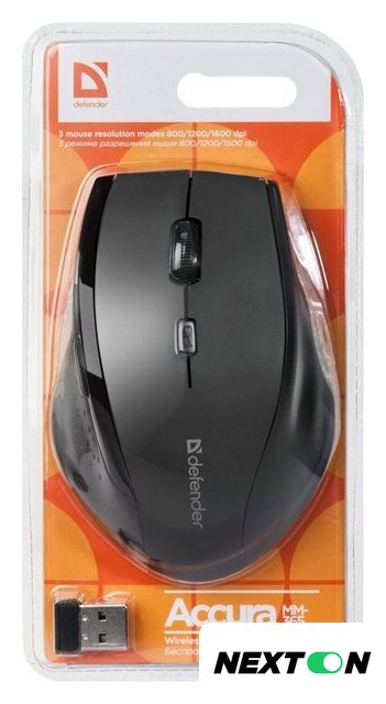 Мышь Defender Accura MM-365 (черный) - Изображение №4 — Интернет-магазин Nexton