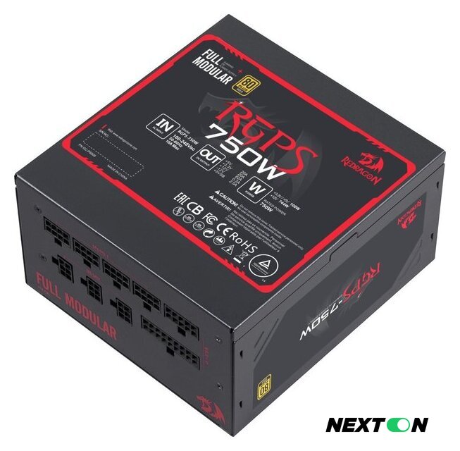 Блок питания Redragon RGPS-750W 70488 - Изображение №1 — Интернет-магазин Nexton