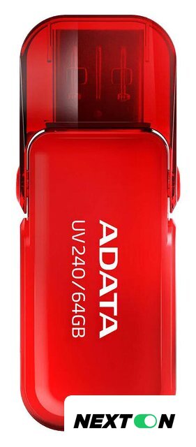 USB Flash ADATA UV240 64GB (красный) - Изображение №1 — Интернет-магазин Nexton
