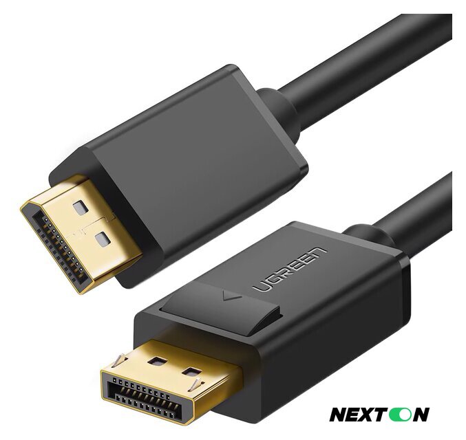 Кабель Ugreen DP102 10244 DisplayPort 1.2 - DisplayPort 1.2 (1 м, черный) - Изображение №1 — Интернет-магазин Nexton