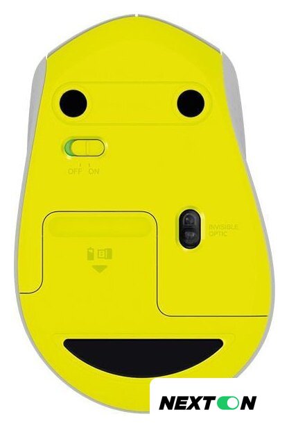 Мышь Logitech M330 Silent Plus (серый/желтый) - Изображение №5 — Интернет-магазин Nexton