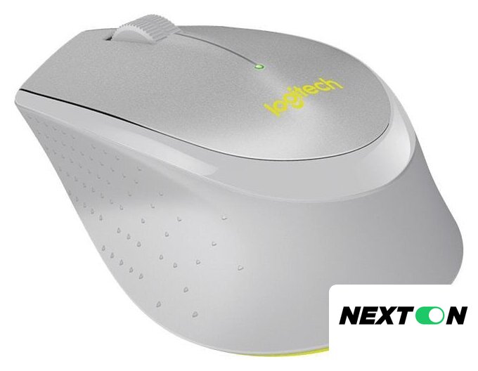 Мышь Logitech M330 Silent Plus (серый/желтый) - Изображение №2 — Интернет-магазин Nexton