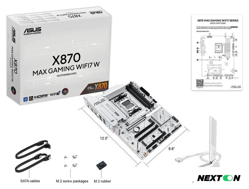 Материнская плата ASUS X870 MAX Gaming WiFi7 W - Изображение №10 — Интернет-магазин Nexton
