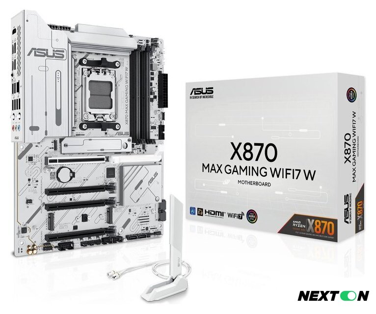 Материнская плата ASUS X870 MAX Gaming WiFi7 W - Изображение №9 — Интернет-магазин Nexton
