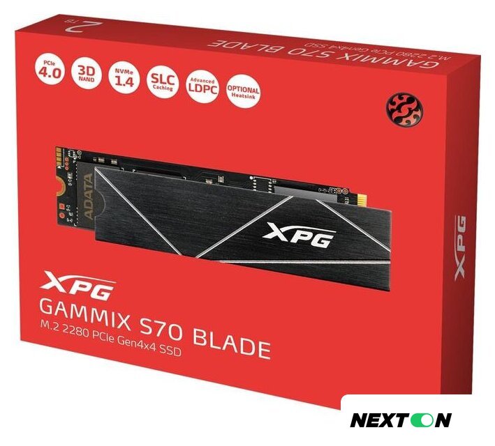 SSD ADATA XPG GAMMIX S70 Blade 1TB AGAMMIXS70B-1T-CS - Изображение №6 — Интернет-магазин Nexton