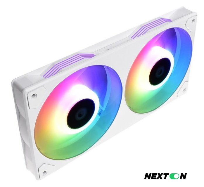 Комплект вентиляторов для корпуса ID-Cooling IceFan 240 ARGB Snow - Изображение №1 — Интернет-магазин Nexton