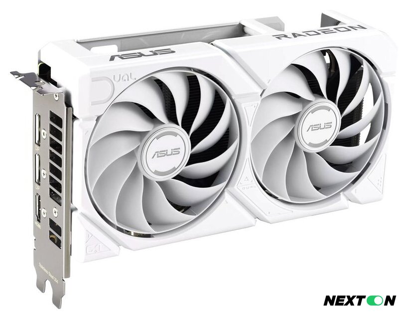 Видеокарта ASUS Dual Radeon RX 9060 XT 16GB GDDR6 White Edition DUAL-RX9060XT-16G-WHITE - Изображение №1 — Интернет-магазин Nexton