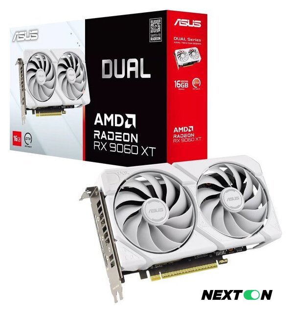 Видеокарта ASUS Dual Radeon RX 9060 XT 16GB GDDR6 White Edition DUAL-RX9060XT-16G-WHITE - Изображение №13 — Интернет-магазин Nexton