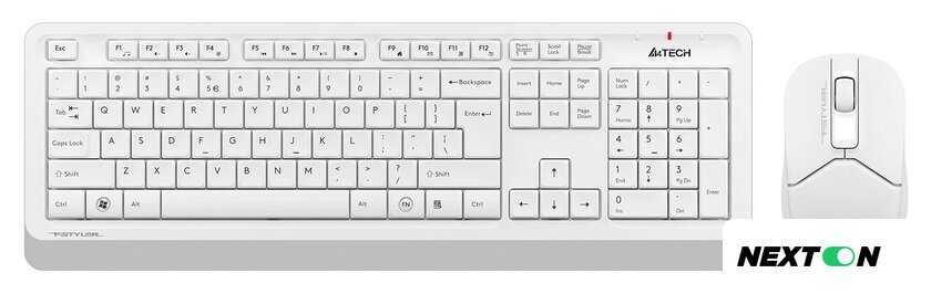 Офисный набор A4Tech Fstyler FG1012 (белый) - Изображение №1 — Интернет-магазин Nexton