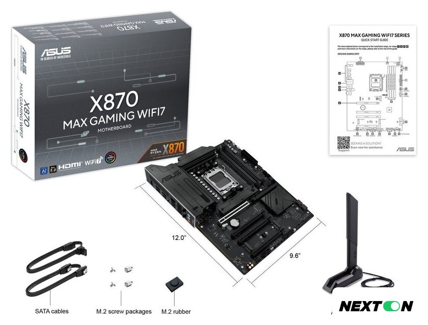 Материнская плата ASUS X870 MAX Gaming WiFi7 - Изображение №10 — Интернет-магазин Nexton