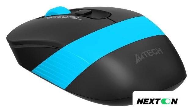 Мышь A4Tech Fstyler FG10 (черный/голубой) - Изображение №3 — Интернет-магазин Nexton