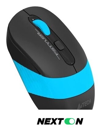Мышь A4Tech Fstyler FG10 (черный/голубой) - Изображение №4 — Интернет-магазин Nexton
