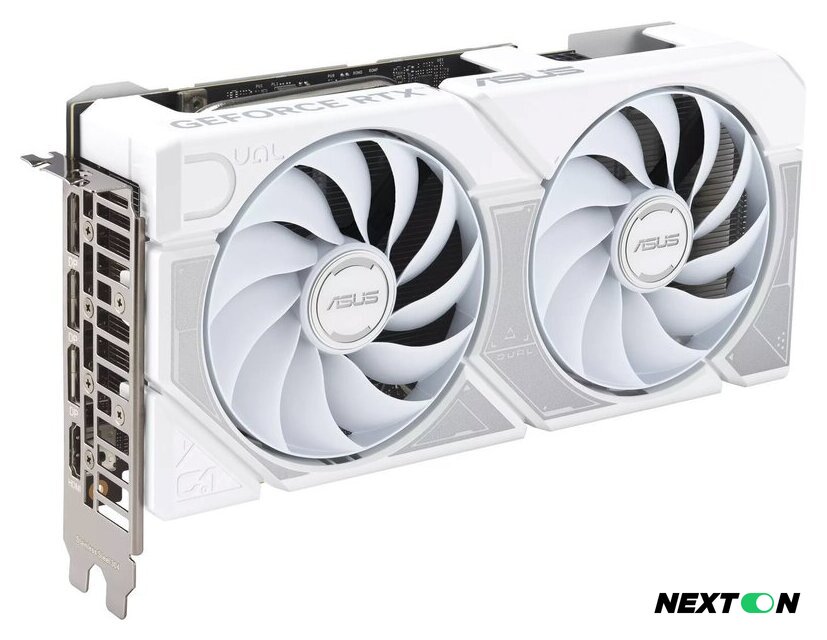 Видеокарта ASUS Dual GeForce RTX 5060 Ti 16GB GDDR7 White OC Edition DUAL-RTX5060TI-O16G-WHITE - Изображение №1 — Интернет-магазин Nexton