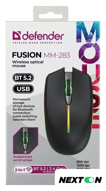 Мышь Defender Fusion MM-283 - Изображение №5 — Интернет-магазин Nexton