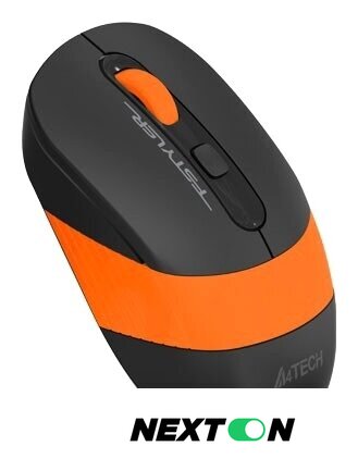 Мышь A4Tech Fstyler FG10 (черный/оранжевый) - Изображение №4 — Интернет-магазин Nexton