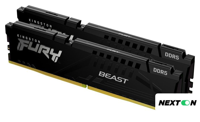 Оперативная память Kingston FURY Beast 2x16ГБ DDR5 6000 МГц KF560C30BBEK2-32 - Изображение №1 — Интернет-магазин Nexton