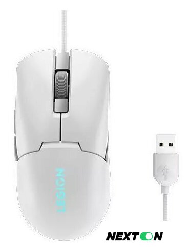 Игровая мышь Lenovo Legion M300s RGB (белый) - Изображение №2 — Интернет-магазин Nexton