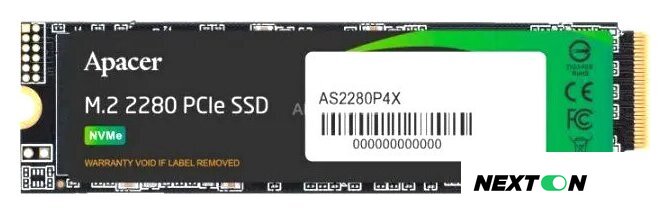 SSD Apacer AS2280P4X 256GB AP256GAS2280P4X-1 - Изображение №1 — Интернет-магазин Nexton