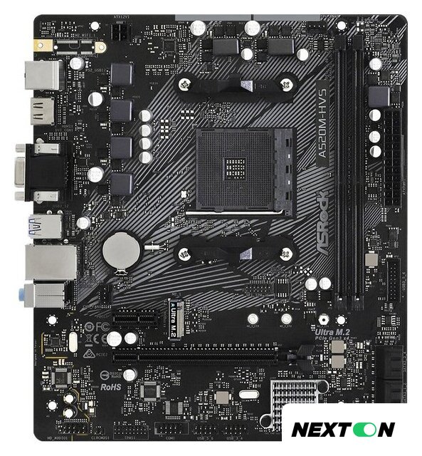 Материнская плата ASRock A520M-HVS - Изображение №1 — Интернет-магазин Nexton