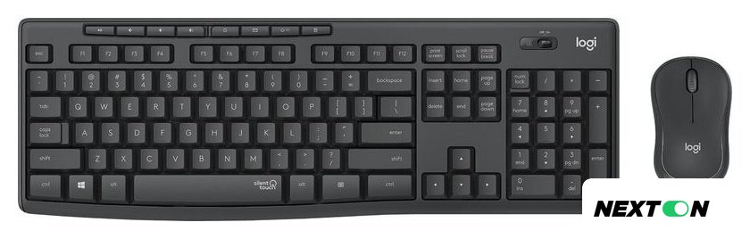 Офисный набор Logitech MK295 Silent Wireless Combo 920-009807 (графитовый) - Изображение №1 — Интернет-магазин Nexton