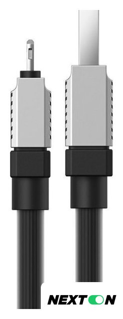 Кабель Baseus CoolPlay Series USB Type-A - Lightning (1 м, черный) - Изображение №4 — Интернет-магазин Nexton