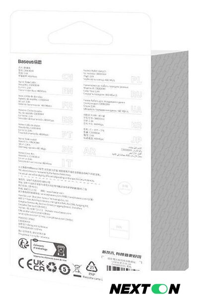 Кабель Baseus CoolPlay Series USB Type-A - Lightning (1 м, черный) - Изображение №12 — Интернет-магазин Nexton