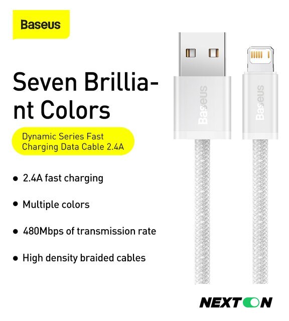 Кабель Baseus Dynamic Series Fast Charging Data Cable USB to iP CALD000402 - Изображение №10 — Интернет-магазин Nexton