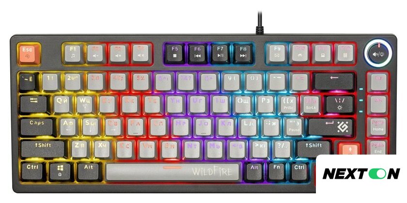 Клавиатура Defender Wildfire GK-213 (серый/черный) - Изображение №1 — Интернет-магазин Nexton