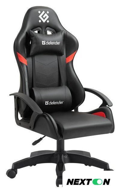 Игровое (геймерское) кресло Defender Sharm (черный/красный) - Изображение №1 — Интернет-магазин Nexton