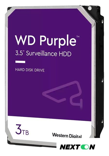 Жесткий диск WD Purple 3TB WD33PURZ - Изображение №1 — Интернет-магазин Nexton