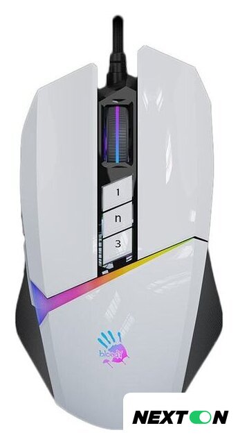 Игровая мышь A4Tech Bloody W60 Max (белый) - Изображение №1 — Интернет-магазин Nexton