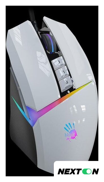 Игровая мышь A4Tech Bloody W60 Max (белый) - Изображение №2 — Интернет-магазин Nexton
