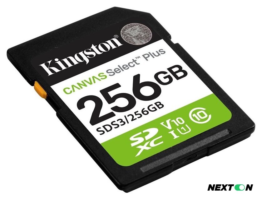 Карта памяти Kingston Canvas Select Plus SDXC 256GB SDS3/256GB - Изображение №2 — Интернет-магазин Nexton