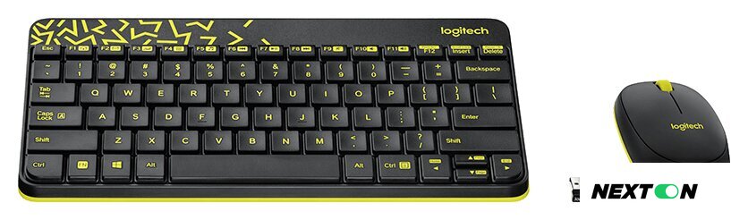 Офисный набор Logitech MK240 Nano 920-008213 (черный) - Изображение №2 — Интернет-магазин Nexton