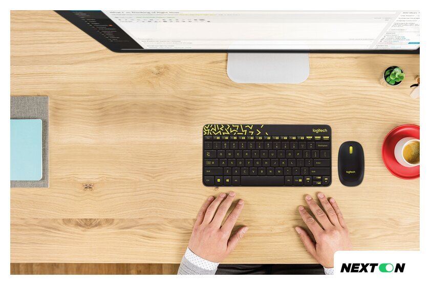 Офисный набор Logitech MK240 Nano 920-008213 (черный) - Изображение №6 — Интернет-магазин Nexton