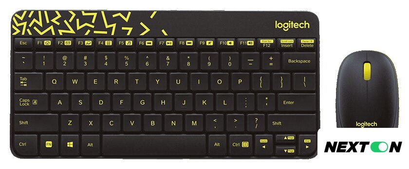 Офисный набор Logitech MK240 Nano 920-008213 (черный) - Изображение №1 — Интернет-магазин Nexton