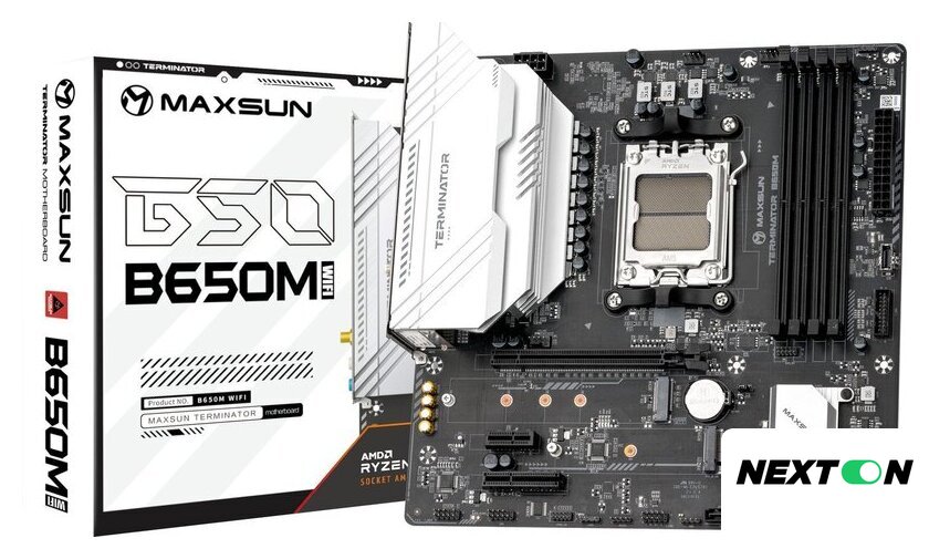 Материнская плата Maxsun Terminator B650M WiFi6 - Изображение №2 — Интернет-магазин Nexton
